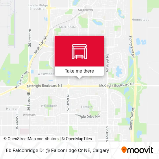Eb Falconridge Dr @ Falconridge Cr NE map
