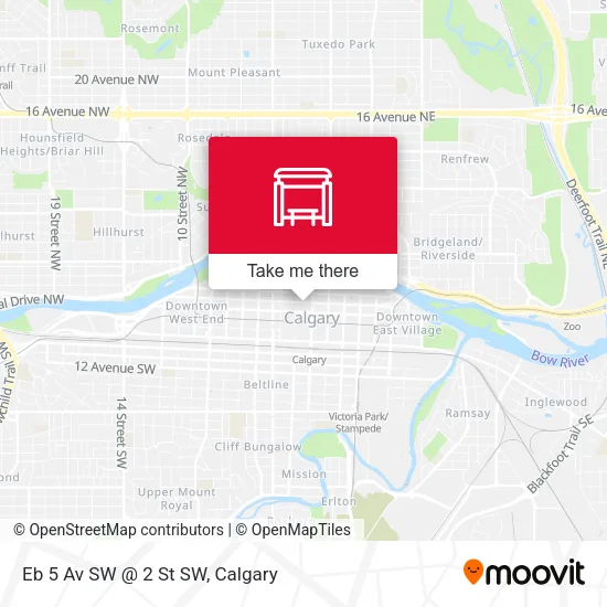 Eb 5 Av SW @ 2 St SW map