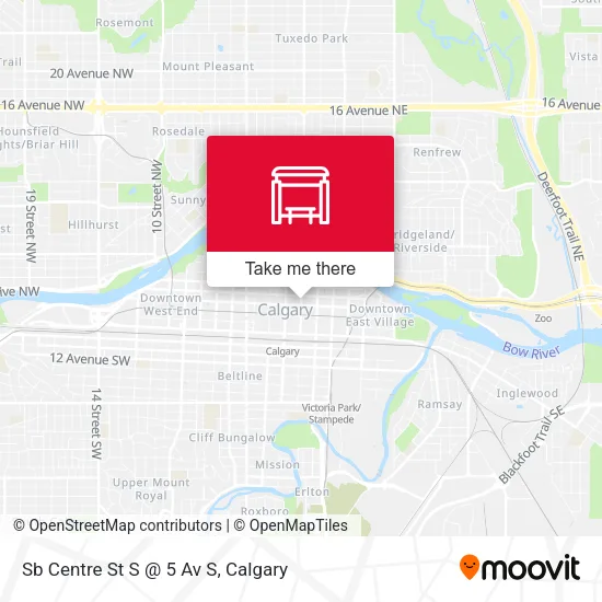 Sb Centre St S @ 5 Av S map