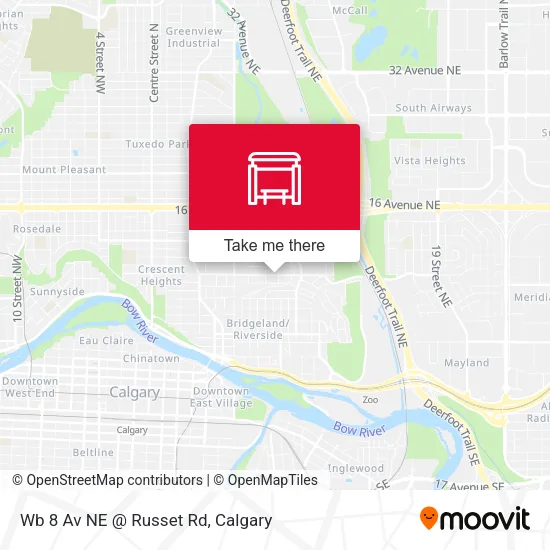 Wb 8 Av NE @ Russet Rd plan