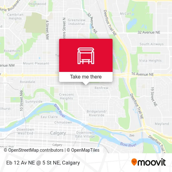 Eb 12 Av NE @ 5 St NE map