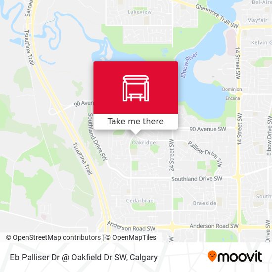Eb Palliser Dr @ Oakfield Dr SW map