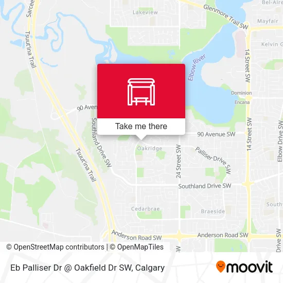 Eb Palliser Dr @ Oakfield Dr SW map