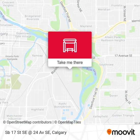 Sb 17 St SE @ 24 Av SE map