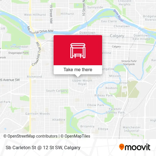Sb Carleton St @ 12 St SW plan