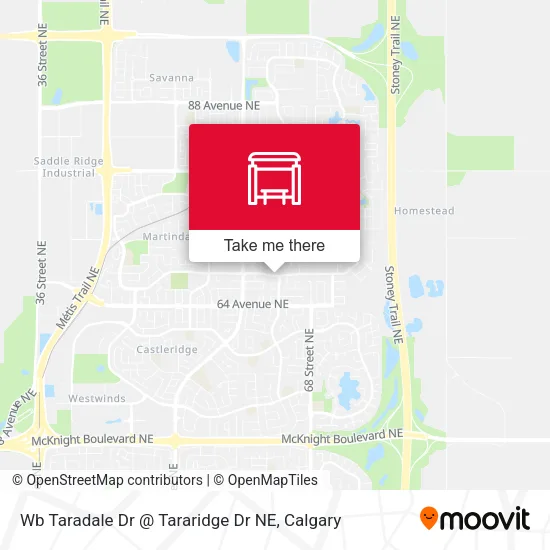Wb Taradale Dr @ Tararidge Dr NE map