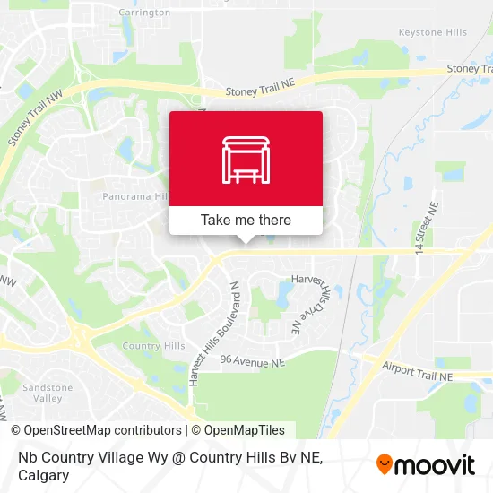 Nb Country Village Wy @ Country Hills Bv NE map