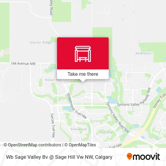 Wb Sage Valley Bv @ Sage Hill Vw NW map