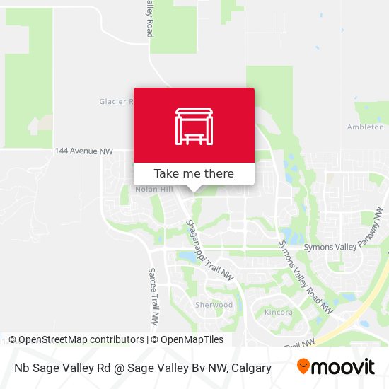 Nb Sage Valley Rd @ Sage Valley Bv NW map
