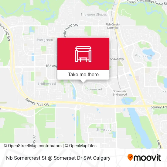 Nb Somercrest St @ Somerset Dr SW map