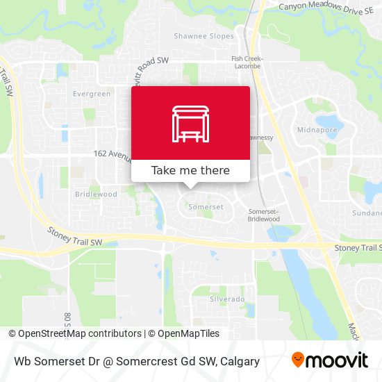 Wb Somerset Dr @ Somercrest Gd SW map