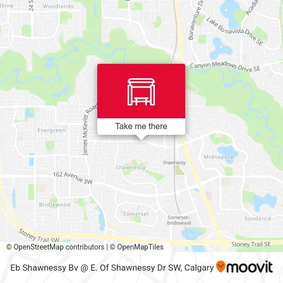 Eb Shawnessy Bv @ E. Of Shawnessy Dr SW map