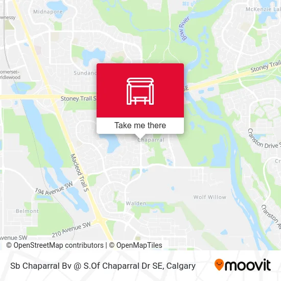 Sb Chaparral Bv @ S.Of Chaparral Dr SE map