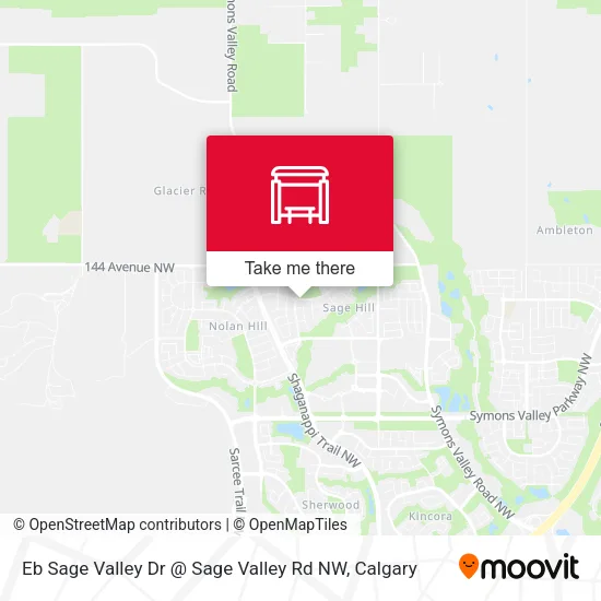 Eb Sage Valley Dr @ Sage Valley Rd NW map