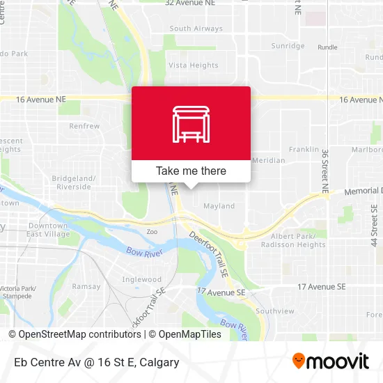 Eb Centre Av @ 16 St E map