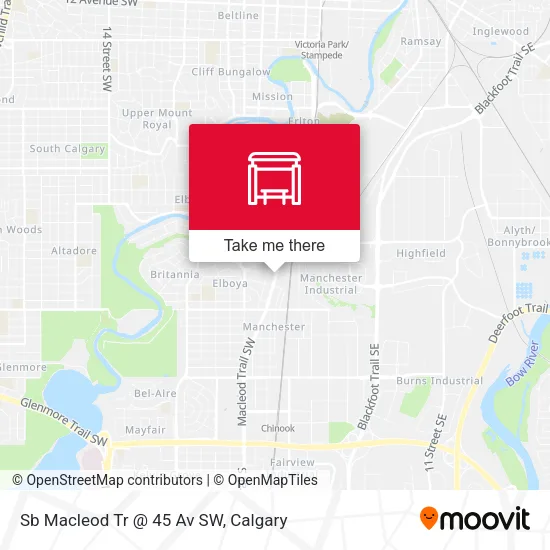 Sb Macleod Tr @ 45 Av SW plan