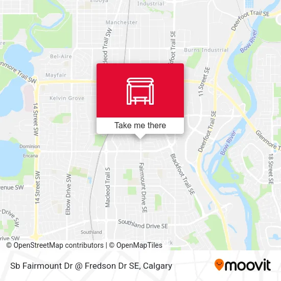 Sb Fairmount Dr @ Fredson Dr SE map