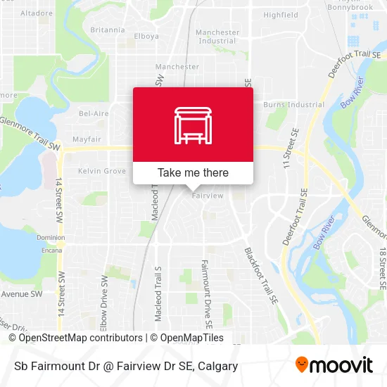 Sb Fairmount Dr @  Fairview Dr SE map