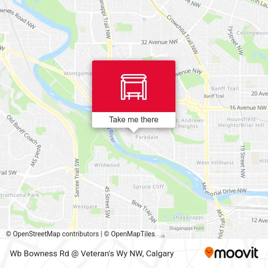 Wb Bowness Rd @ Veteran's Wy NW map