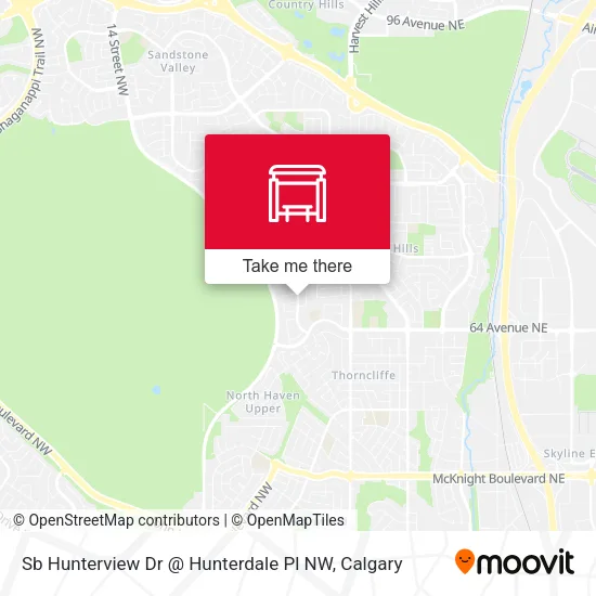 Sb Hunterview Dr @ Hunterdale Pl NW map
