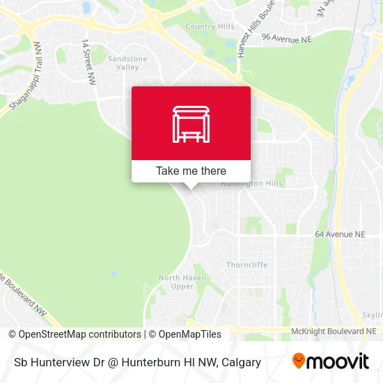 Sb Hunterview Dr @ Hunterburn Hl NW map