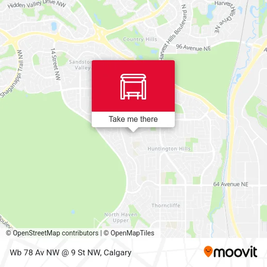Wb 78 Av NW @ 9 St NW map