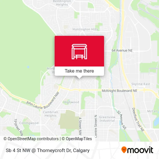 Sb 4 St NW @ Thorneycroft Dr map
