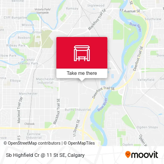 Sb Highfield Cr @ 11 St SE map