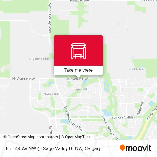 Eb 144 Av NW @ Sage Valley Dr NW map