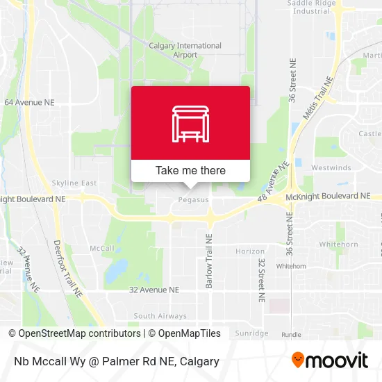 Nb Mccall Wy @ Palmer Rd NE map