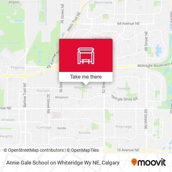Annie Gale School on Whiteridge Wy NE map