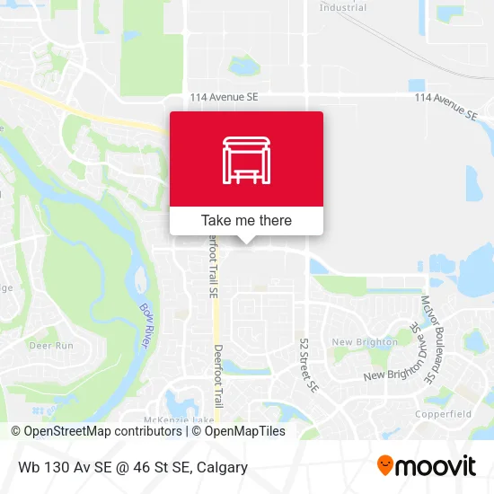 Wb 130 Av SE @ 46 St SE map