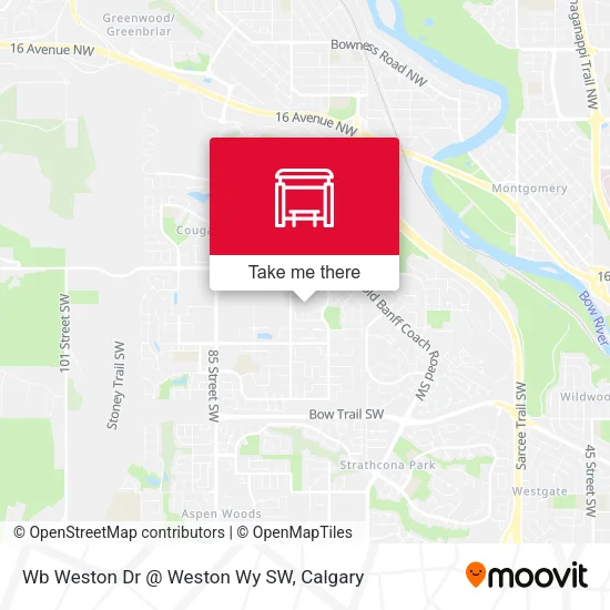 Wb Weston Dr @ Weston Wy SW map