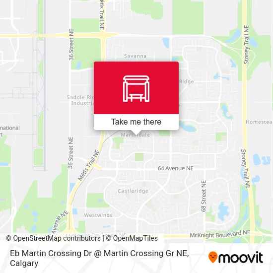Eb Martin Crossing Dr @ Martin Crossing Gr NE map