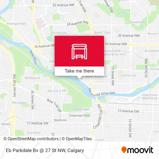 Eb Parkdale Bv @ 27 St NW map
