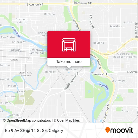 Eb 9 Av SE @ 14 St SE map