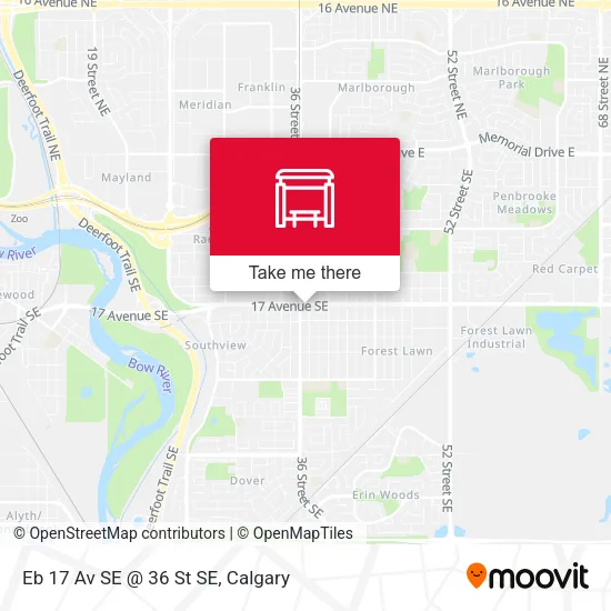 Eb 17 Av SE @ 36 St SE map