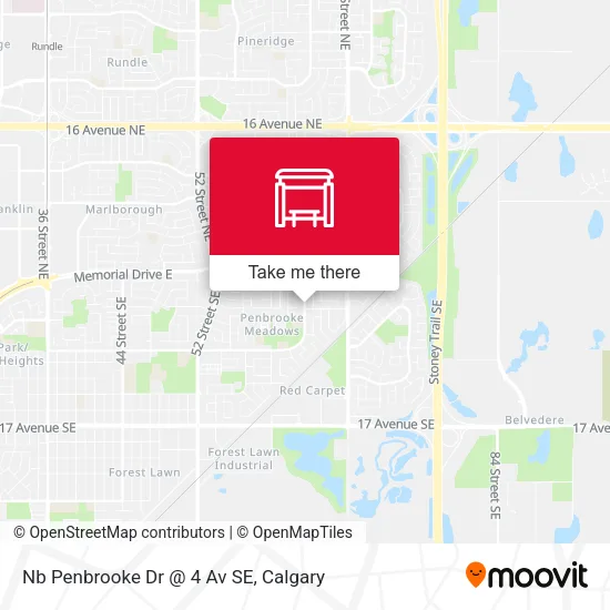 Nb Penbrooke Dr @ 4 Av SE map