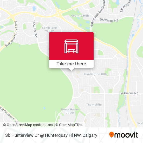 Sb Hunterview Dr @ Hunterquay Hl NW map