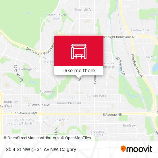 Sb 4 St NW @ 31 Av NW map