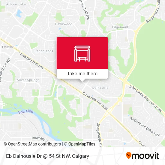 Eb Dalhousie Dr @ 54 St NW map