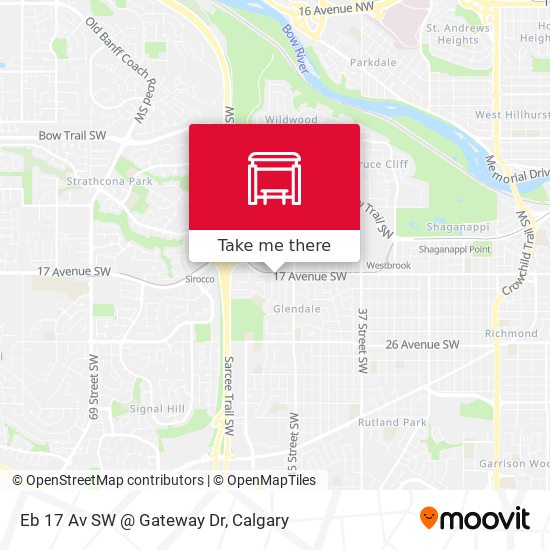 Eb 17 Av SW @ Gateway Dr map