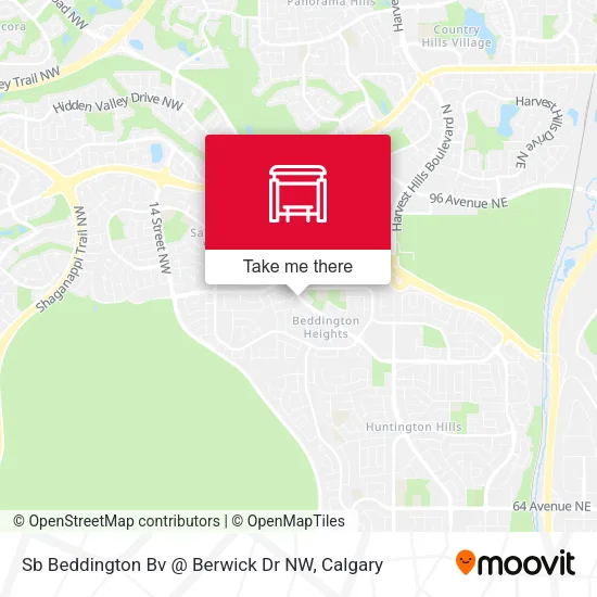 Sb Beddington Bv @ Berwick Dr NW map