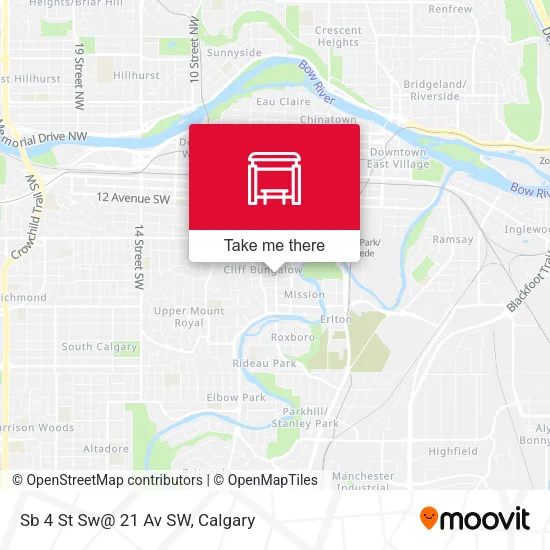 Sb 4 St Sw@ 21 Av SW map