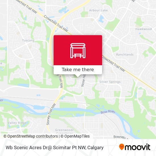 Wb Scenic Acres Dr@ Scimitar Pt NW map