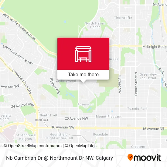 Nb Cambrian Dr @ Northmount Dr NW map