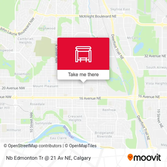 Nb Edmonton Tr @  21 Av NE plan