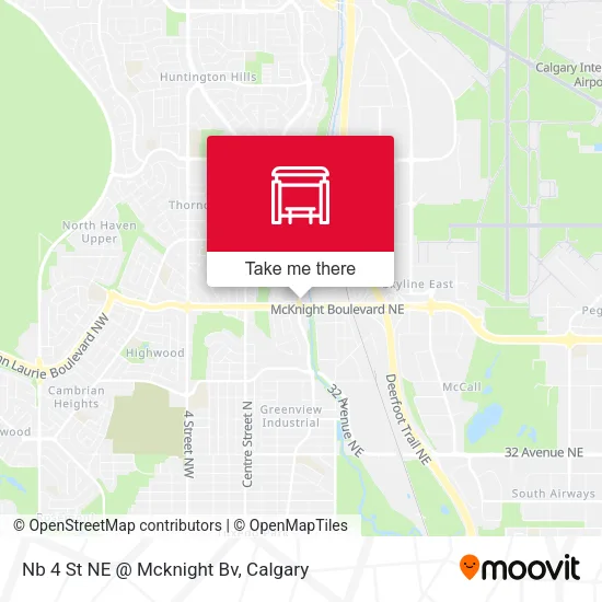Nb 4 St NE @ Mcknight Bv map