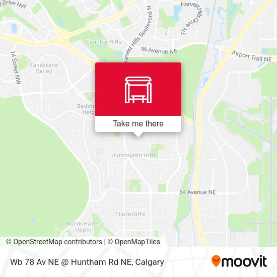 Wb 78 Av NE @ Huntham Rd NE map