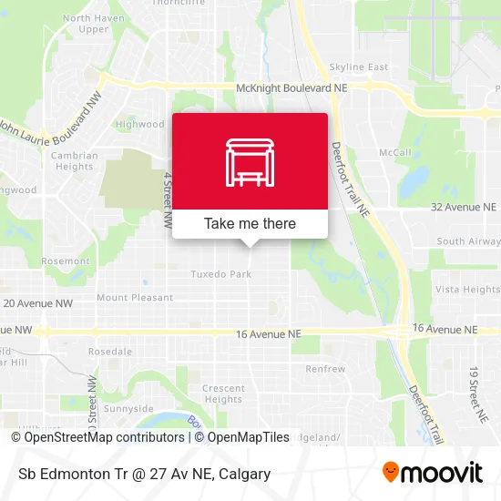 Sb Edmonton Tr @ 27 Av NE plan